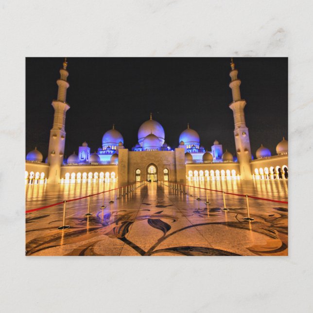 Postcard Sheikh Zayed Grand Moschee, Abu Dhabi Postkarte (Vorderseite)