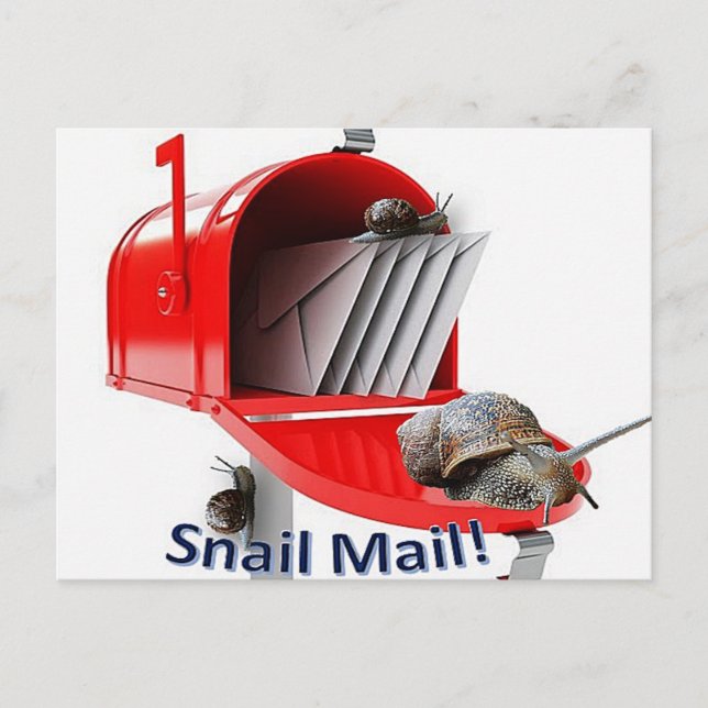 Postcard Snail Postkarte (Vorderseite)