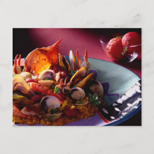 POSTCARD SPANISH PAELLA POSTKARTE