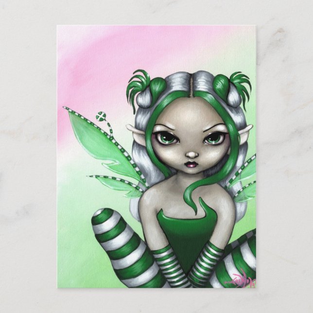 Postcard "Spearmint Sprite" Postkarte (Vorderseite)