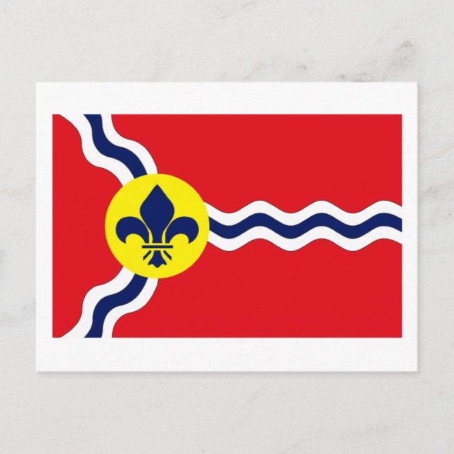 Postcard St. Louis Flag Postkarte (Vorderseite)