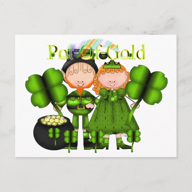 Postcard-St Patricks Day Postkarte (Vorderseite)