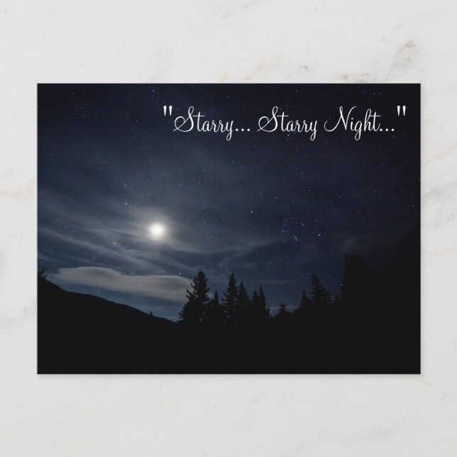 POSTCARD ~ "Starry.. Starry Night.." Postkarte (Vorderseite)