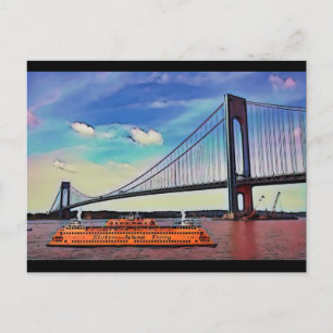 Postcard Staten Island Feiertagspostkarte