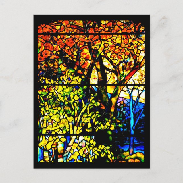 Postcard-Stored Glass-Louis Tiffany 8 Postkarte (Vorderseite)