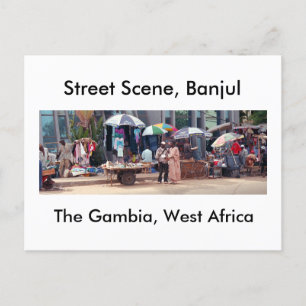 Postcard, Street Scene, Banjul Postkarte