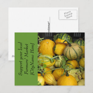 Postcard - Support Bauern Market - Squash Postkarte