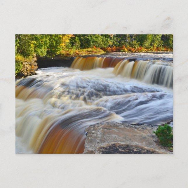 Postcard/Tahquamenon Falls Michigan Postkarte (Vorderseite)
