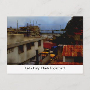 Postcard Template - Helfen wir Haiti gemeinsam! Postkarte