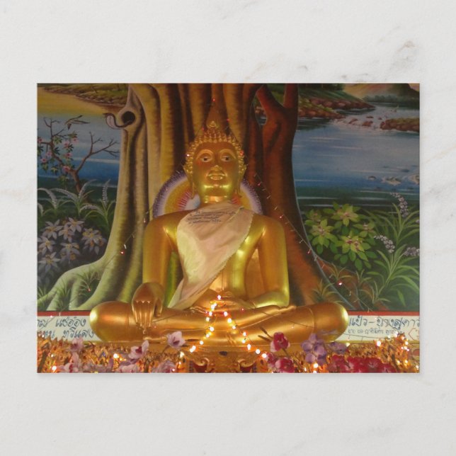 Postcard Thailand Buddha-Bild sehr selten Postkarte (Vorderseite)