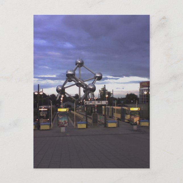 Postcard The Atomium in Brüssel, Belgien Postkarte (Vorderseite)