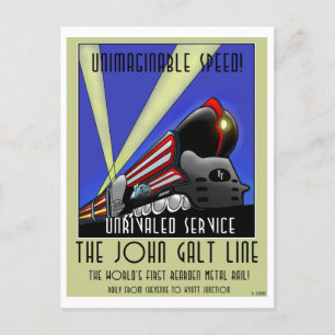 Postcard - The John Galt Line Postkarte