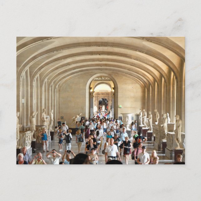 Postcard The Louvre Museum in Summer, Paris Frankr Postkarte (Vorderseite)