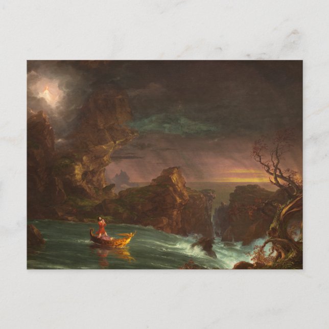 Postcard The Voyage of Life, Manhood, Thomas Cole Postkarte (Vorderseite)