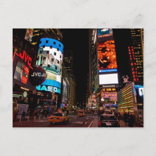 Postcard Times Square in der Nacht, Manhattan New  Postkarte