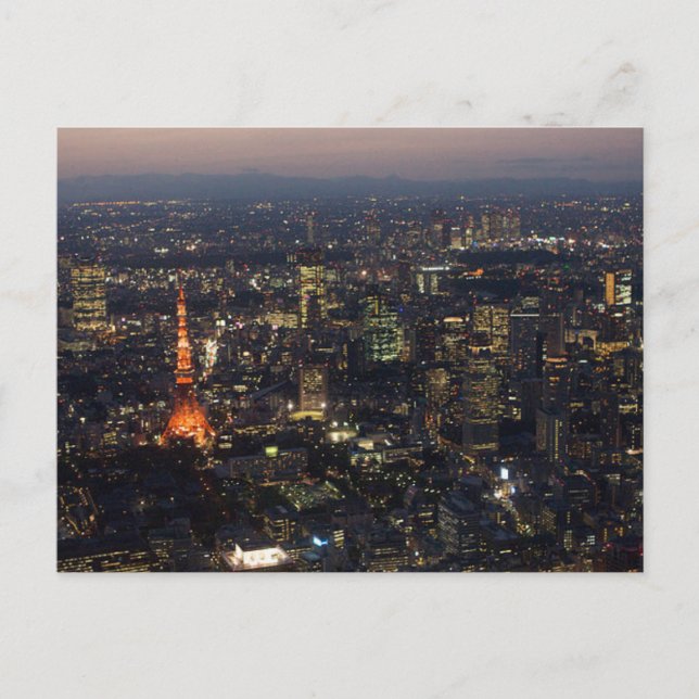Postcard Tokyo Tower in Tokio, Japan Postkarte (Vorderseite)
