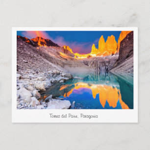 Postcard, Torres del Paine Patagonia Postkarte
