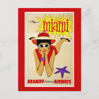Postcard Travel America Print Retro Vintage Travel Postkarte