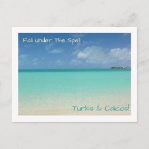 Postcard/TURKS UND CAICOS / "FALL UNTER DEM SPELEL Postkarte