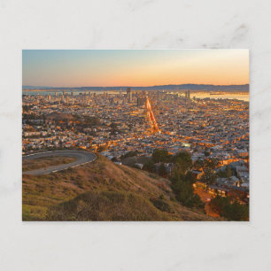 Postcard Twin Peaks, San Francisco, Kalifornien Postkarte