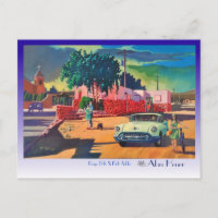 POSTCARD-Typ, Puppen und rosa Adobe von Alan Heuer