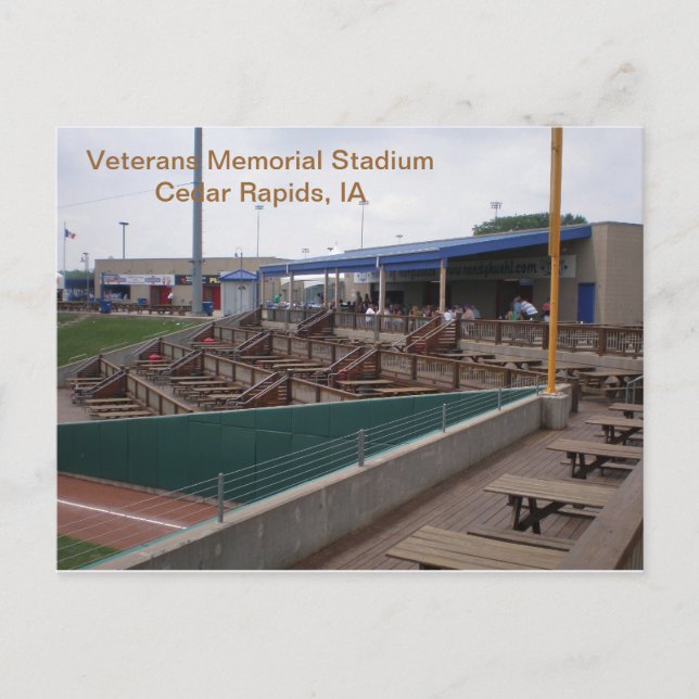 Postcard - Veterans Memorial Stadium - 2011-03 Postkarte (Vorderseite)