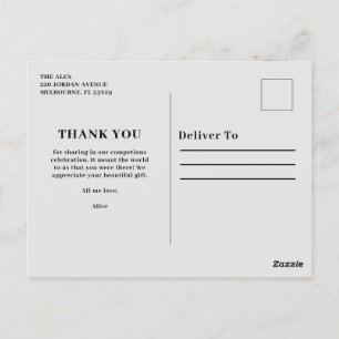 Postcard Vielen Dank und herzlichen Glückwunsch Postkarte