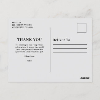 Postcard Vielen Dank und herzlichen Glückwunsch Postkarte