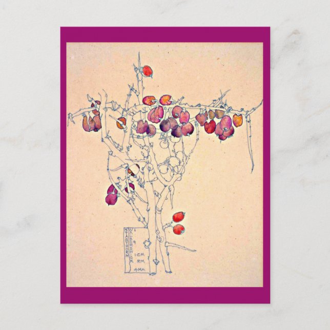 Postcard-Vintag Art-Charles Rennie Mackintosh 6 Postkarte (Vorderseite)