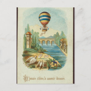 Postcard-Vintag Art-Hot Air-Ballons 18 Postkarte