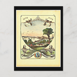 Postcard-Vintag Boston Art-6 Postkarte