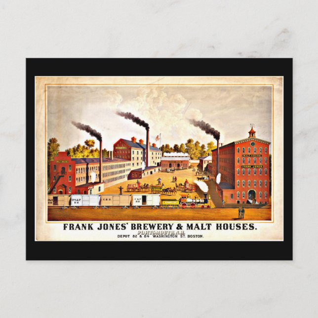 Postcard-Vintag Boston Artwork-38 Postkarte (Vorderseite)