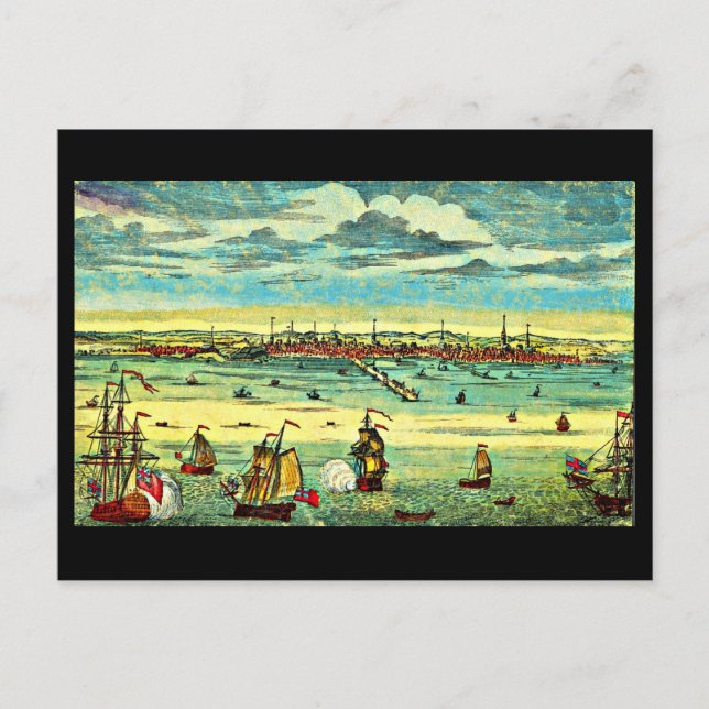 Postcard-Vintag Boston Artwork-43 Postkarte (Vorderseite)