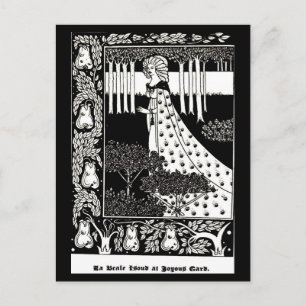 Postcard-Vintag Illustration-Aubrey Beardsley 4 Postkarte
