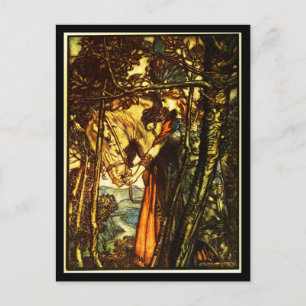 Postcard-Vintag Illustration-Rackham 35 Postkarte