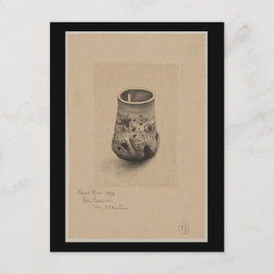 Postcard-Vintag Japanisch Art-Vase Postkarte