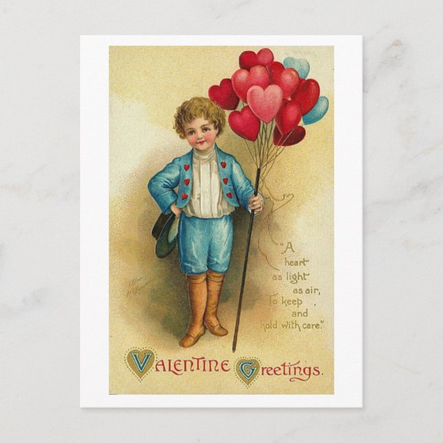 Postcard-Vintag Valentin Feiertagspostkarte (Vorderseite)