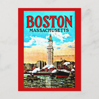 Postcard-Vintage Boston Artwork-34 Postkarte