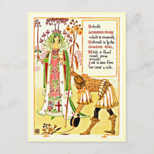 Postcard-Vintage Illustration-Walter Crane 10 Postkarte