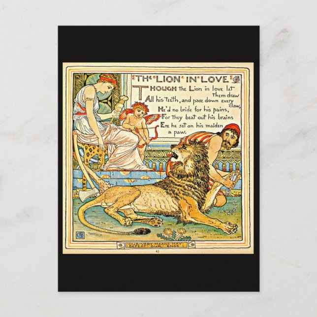 Postcard-Vintage Illustration-Walter Crane 20 Postkarte (Vorderseite)