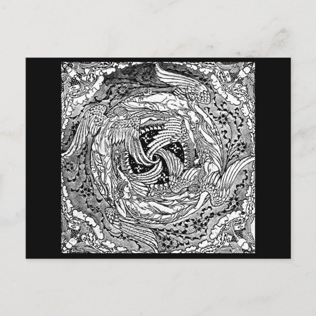 Postcard-Vintage Illustration-Walter Crane 62 Postkarte (Vorderseite)