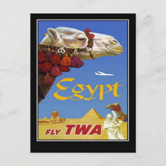 Postcard Vintage Reise Ägypten Kamel Postkarte