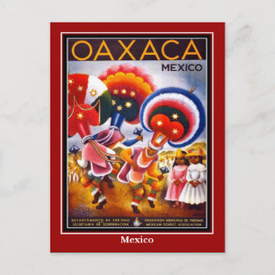 Postcard Vintage Reise Mexiko Oaxaco Postkarte
