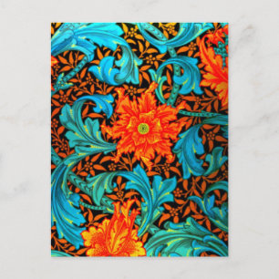 Postcard-Vintage Stoffe/Mode-William Morris 12 Postkarte