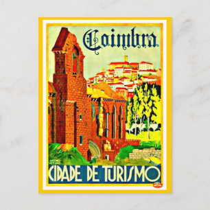 Postcard Vintage Travel-Coimbra Postkarte