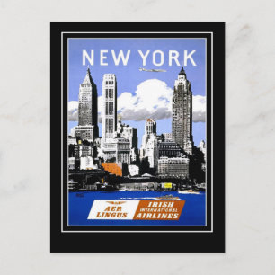 Postcard Vintage Travel New York Postkarte