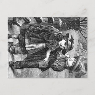 Postcard - Vintage Winter Scene Postkarte