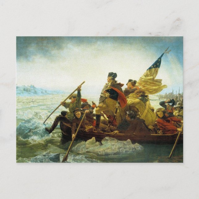 Postcard - Washington, der den Delaware-Fluss über Postkarte (Vorderseite)