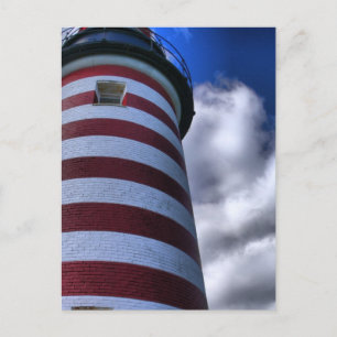 Postcard-West Quoddy Head Lighthouse Maine Postkarte