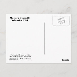 Postcard - Western Windmill (tagsüber) Postkarte